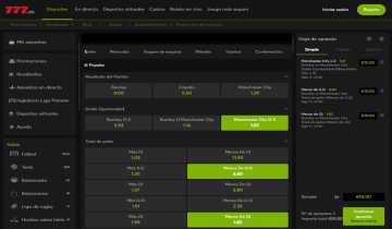 Apuestas 777 deportivas