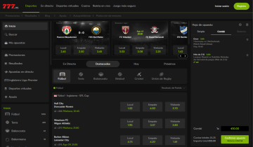 Apuestas bet 777