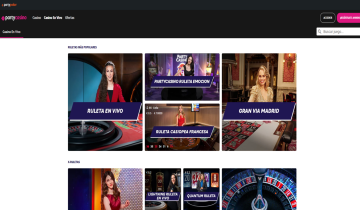 PartyCasino juegos en vivo