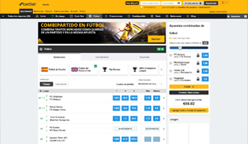 Betfair apuestas deportivas de futbol