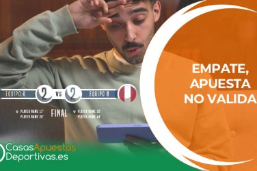 empate apuesta no válida